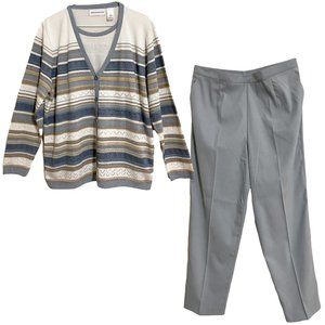 Alfred Dunner Coordinating Dress Pants & Sweater - Size 16/XL